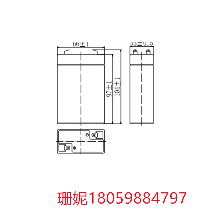 威达蓄电池HX6-2