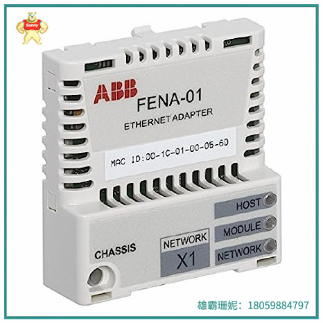 FENA-01 以太网适配器模块 支持ABB变频器和Transparent配置文件